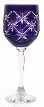 Kristallen wijnglazen - Goblet MARYS BOLD - violet - set van 2 - gekleurd kristal