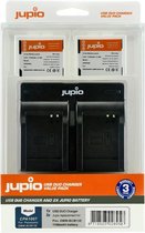 Jupio Kit: 2x Battery DMW-BCM13E 1150mAh + USB Dual Charger