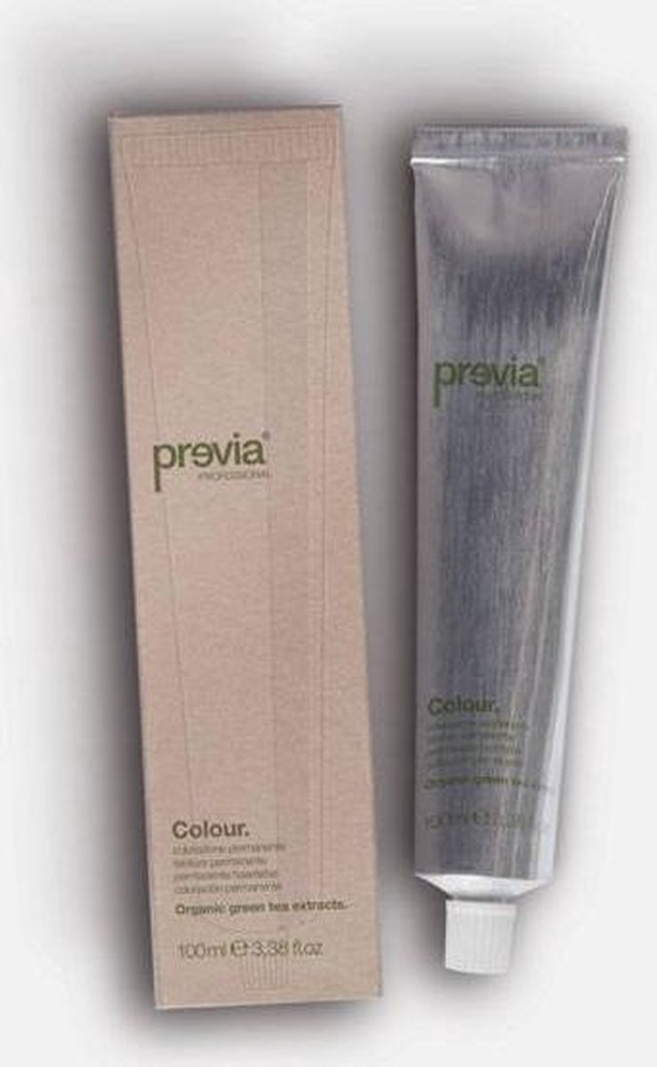 Previa Professional Colour Organic Green Tea Extracts permanente haarkleuring 100ml - 03,9 Black Coffee / Schwarzer Kaffee