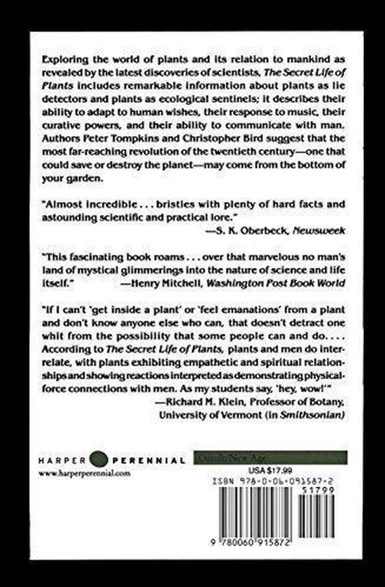 ISBN The Secret Life of Plants, Livre de poche, 416 pages
