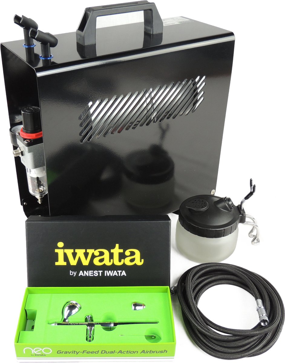 Iwata Beginner Airbrush Kit with Neo CN and Ninja Jet Compressor