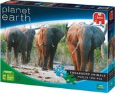Jumbo Puzzel BBC Planet Earth Afrikaanse Olifant - Legpuzzel - 1000 stukjes