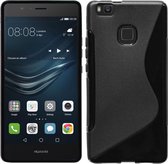 Geschikt voor Huawei P9 Smartphone hoesje Silicone Case sline Zwart