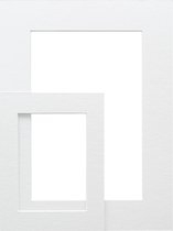 Deknudt Frames passe-partout - wit - foto 13x18 - buitenformaat 20x30