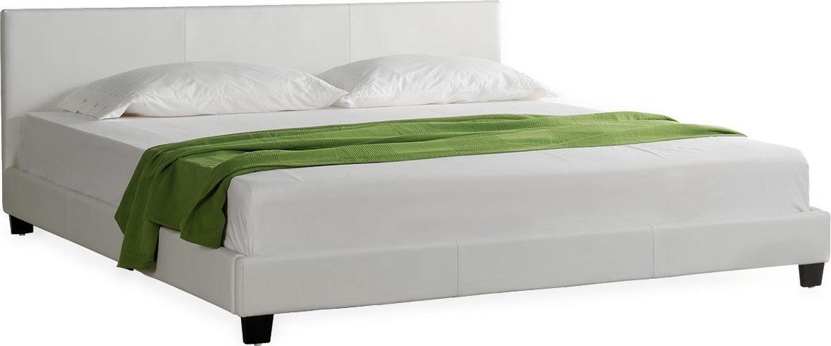 Corium® Bedframe Barcelona kunstleer 160x200cm wit