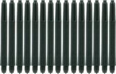 Zwarte Nylon Shafts 16 sets - lengte: Short