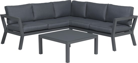Garden Impressions – Colorado loungeset 3-delig – aluminium – carbon black