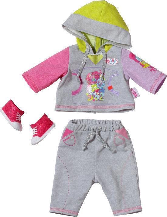 BABY born Jogging Outfit Grijs Poppenkleertjes