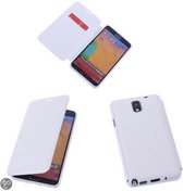 Bestcases Wit TPU Book Case Flip Cover Motief Samsung Galaxy Note 3