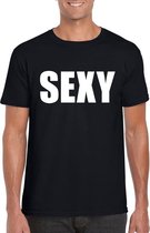 Sexy tekst t-shirt zwart heren XL