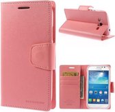 Goospery Sonata Leather case hoesje Samsung Galaxy J5 2015 licht roze
