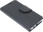 Xssive Hoesje voor Sony Xperia Z5 Compact Boek Hoesje Book Case Schubben Zwart