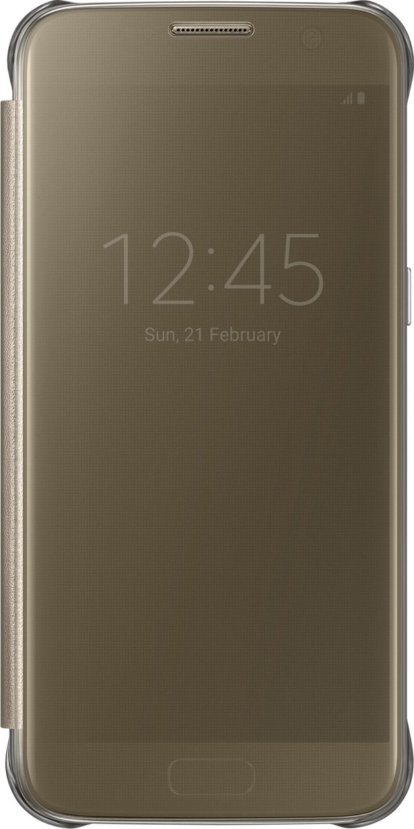 Samsung clear view cover - goud - voor Samsung G930 Galaxy S7
