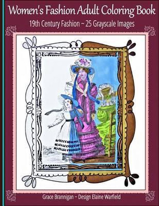 Women's Fashion Adult Coloring Book - cover