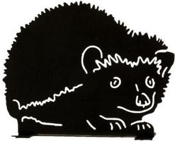 Silhouet egel - decoratief