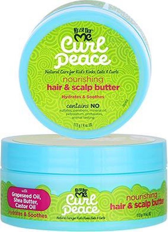 Just For Me - Curl Peace - Beurre nourrissant pour les cheveux et le cuir  chevelu - 118ml | bol.com