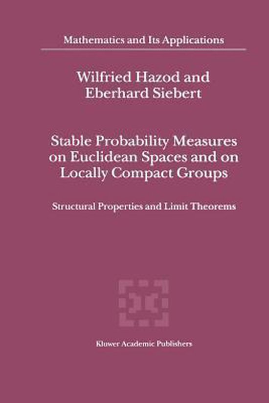 Stable Probability Measures on Euclidean Spaces and on Locally Compact