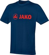 Jako - T-Shirt Promo Junior - Sport shirt Blauw - 116 - nachtblauw/flame