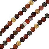 iMenso "multi earth colors" 6mm stretch bracelet 18,5 cm