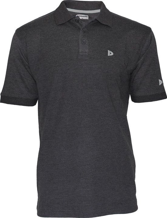 Donnay Polo - Sportpolo - Heren - Charcoal marl (037) - maat XL