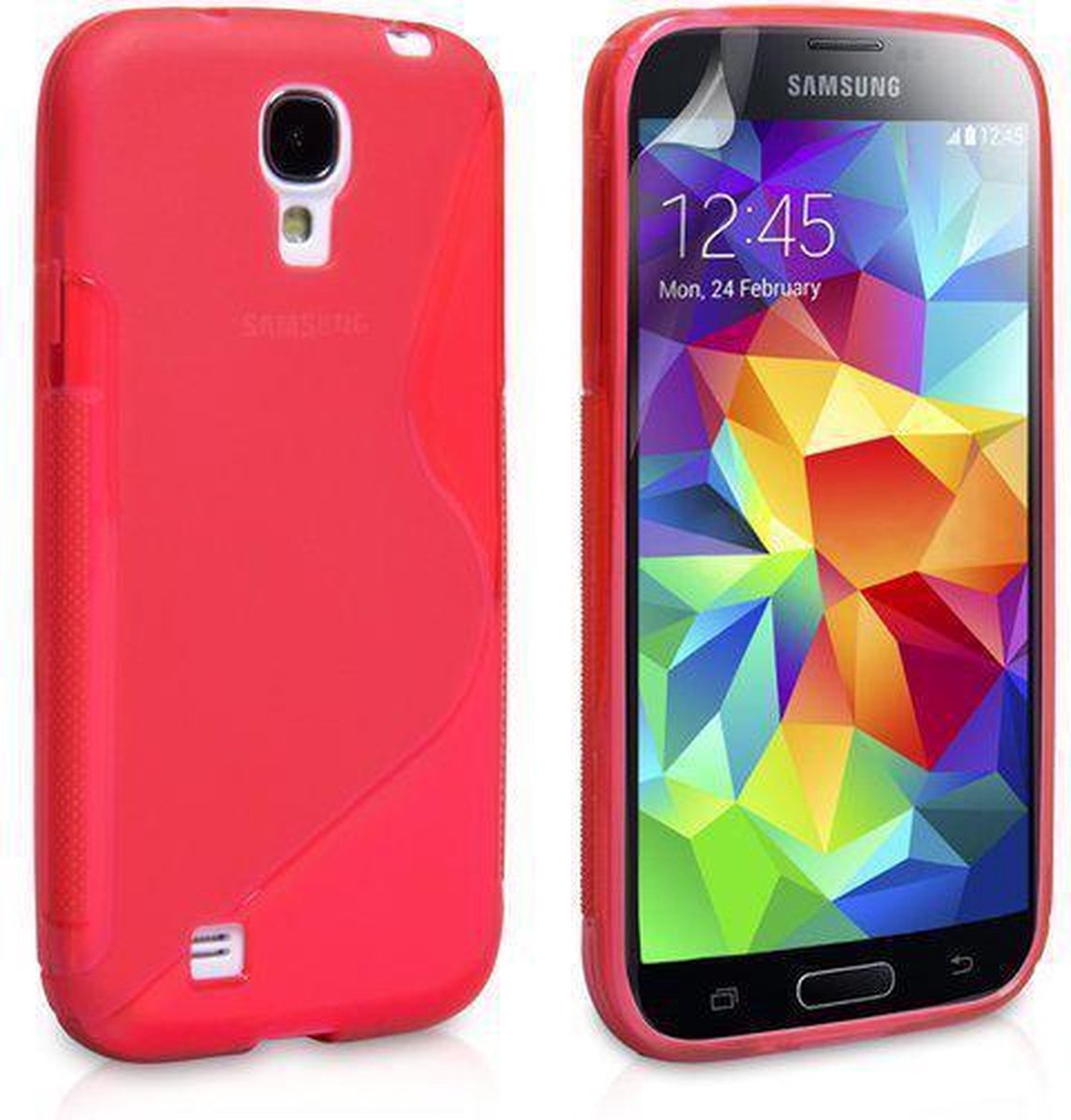 Comutter Silicone hoesje Samsung Galaxy S5 roze