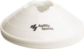 Agility Sports Markeringshoedjes (10 stuks) - Pionnen - Markeringspionnen - Afbakenpionnen - Wit