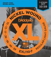 D'Addario E-Git.snaren 10-59 7-String EXL110-7 nikkel omwonden - Elektrische gitaarsnaren