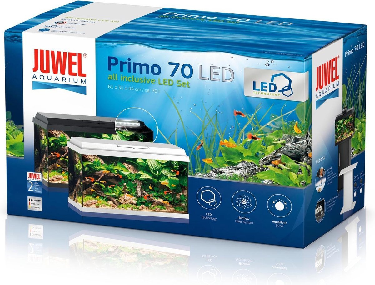 Moderniseren Samuel Ijdelheid Juwel Primo 70 Aquarium - 61 x 31 x 44 cm - 70 L - Zwart | bol.com