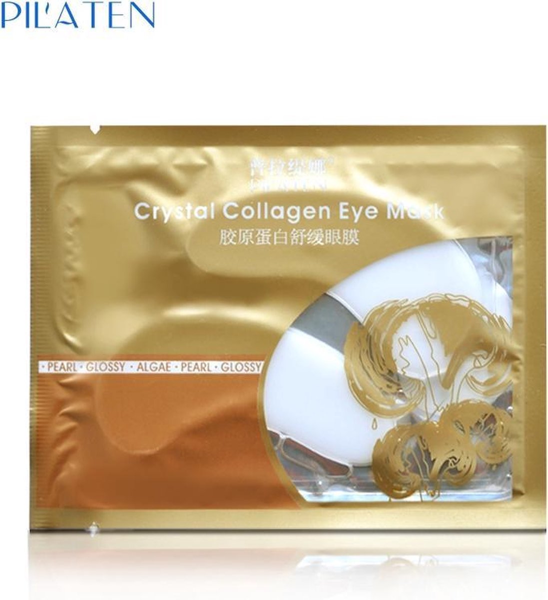 Collageen Crystal oogmasker 10 paar - white