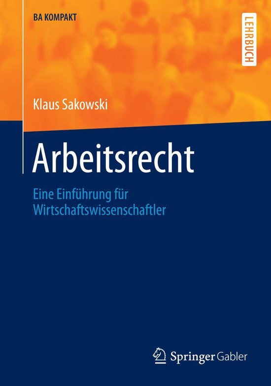 Business and Economics (German Language) - Arbeitsrecht - cover