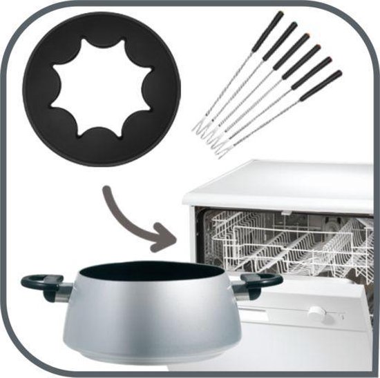 Tefal Indigo EF300010 - Elektrische Fonduepan - 6 Fonduevorkjes — afbeelding 2