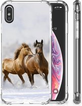 Back cover Geschikt voor iPhoneXs | X/10 Paarden