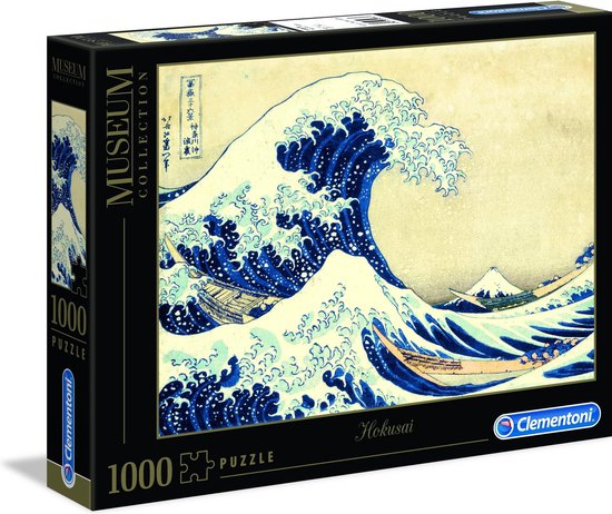 Clementoni - Puzzel - 1000 Stukjes - De grote golf van Kanagawa van Hokusai - Puzzel Voor Volwassenen - Art Collection