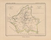 Historische kaart, plattegrond van gemeente Zuidwolde in Drenthe uit 1867 door Kuyper van Kaartcadeau.com