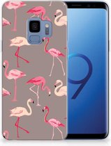 TPU Siliconen Hoesje Geschikt voor Samsung Galaxy S9 Flamingo