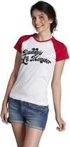 DC Comics Suicide Squad Dames Tshirt -S- Daddy's Lil Monster Wit/Rood