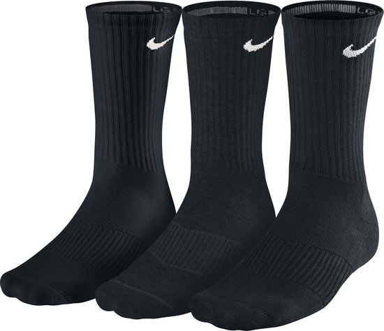 Nike Cotton Cushion Sokken Sportsokken - Maat 38-41 - Unisex - zwart |  bol.com