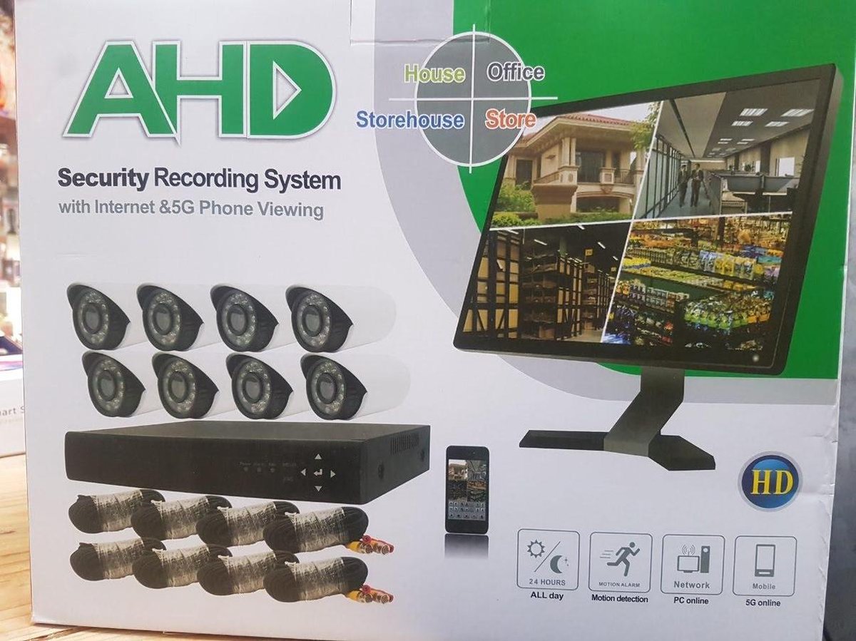 Camera beveiliging systeem - AHD - 8 Cameras - HD - | bol.com