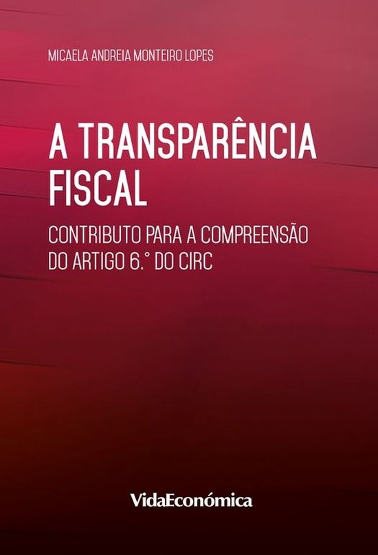 A transparência fiscal - cover