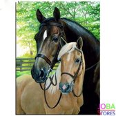 Diamond Painting "JobaStores®" Paarden - volledig - 30x40cm