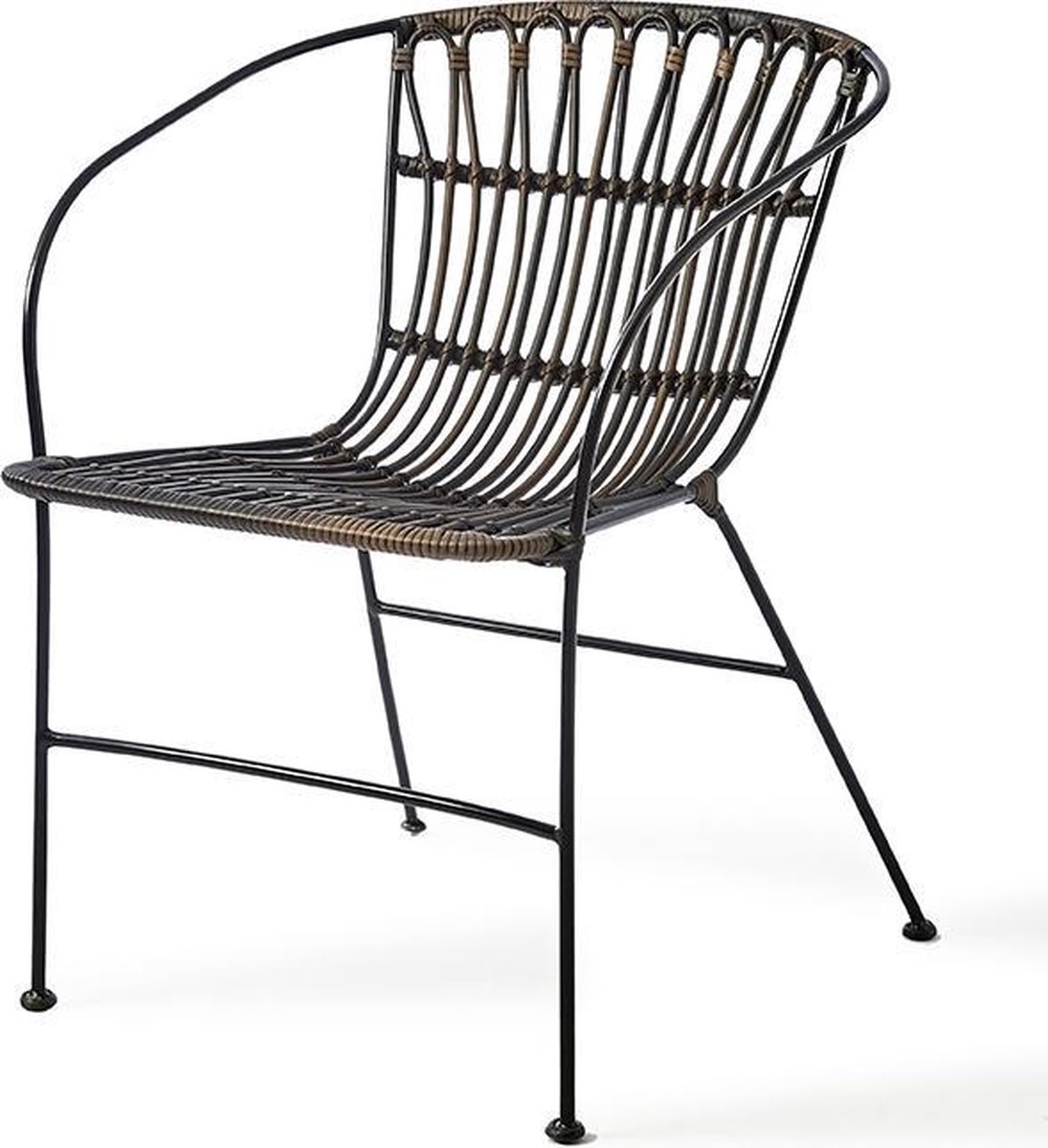 Ondergeschikt toekomst vloeistof Riviera Maison Carolina Port Stackable chair- Tuinstoel - Zwart | bol.com