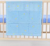 Organizer - 60x60cm voor ledikant - goodnight beertjes blauw