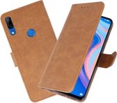 Bookstyle Wallet Cases Hoesje voor Huawei P Smart Z Bruin
