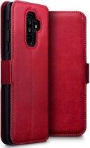 Samsung Galaxy A6+ 2018 Bookcase hoesje - CaseBoutique - Effen Rood - Leer