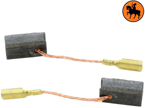 Jeu de balais de charbon pour Bosch GWB 10 - 5x8x12,5mm - Remplace 2.604.320.911