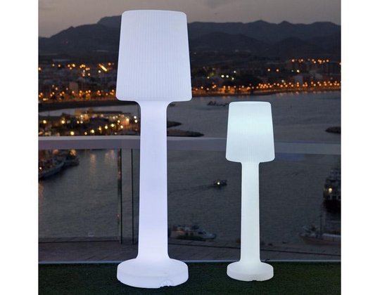 Gasvormig enz Tochi boom NewGarden Carmen 110 cm buitenverlichting LED staande lamp wit kunststof |  bol.com