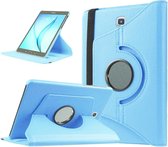 Book Cover Geschikt voor: Samsung Galaxy Tab A 10.5 inch 2018 model T590 T595 Draaibaar Hoesje Multi stand Case - Licht blauw