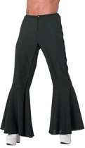 Hippie broek zwart bi-stretch man - Maatkeuze: Maat 52