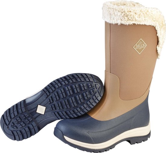 Muck Boot Apres Tall Outdoorlaarzen - Beige/Navy - Dames - Maat 39/40 |  bol.com