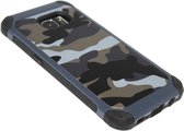 Camouflage hoesje blauw Geschikt Voor Samsung Galaxy S7 Edge